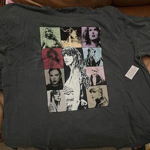 Taylor Swift The Eras Tour Mineral Wash Gray T-Shirt